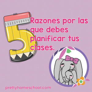 5 Razones para planificar tus clases homeschool.