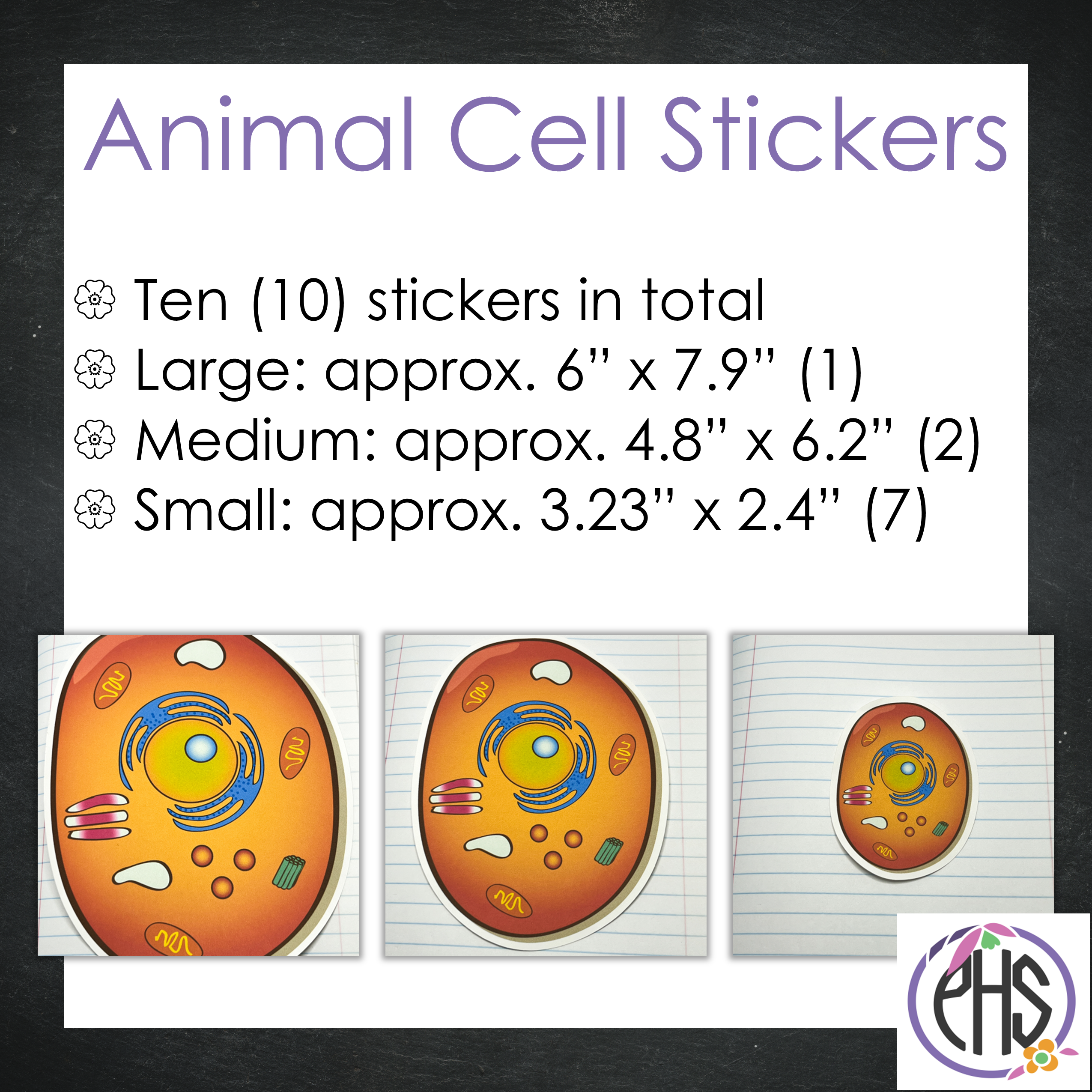 Animal Cell Stickers