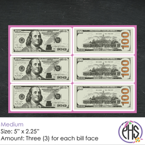 Math One-hundred-dollar Bill Stickers $100