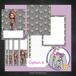 Printable and Editable Binder Covers and Spines - Pirates