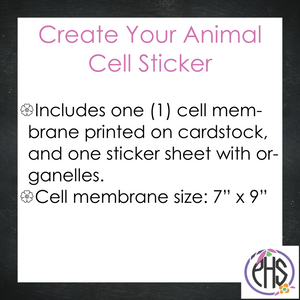 Build Your Animal Cell - Homeschool Biology Activity