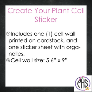 Build Your Plant Cell - Homeschool Biology Activity