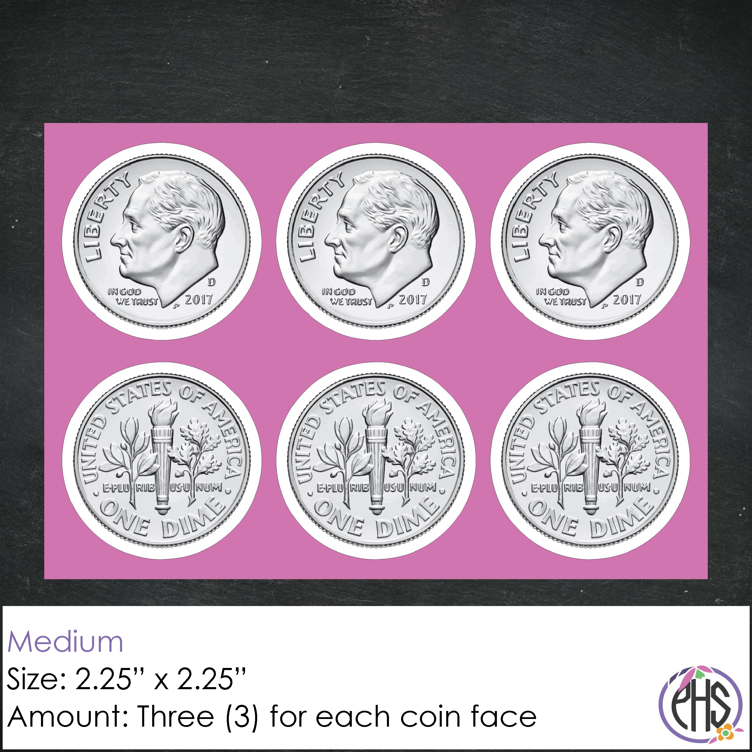 Ten-cents Coin Stickers 10¢