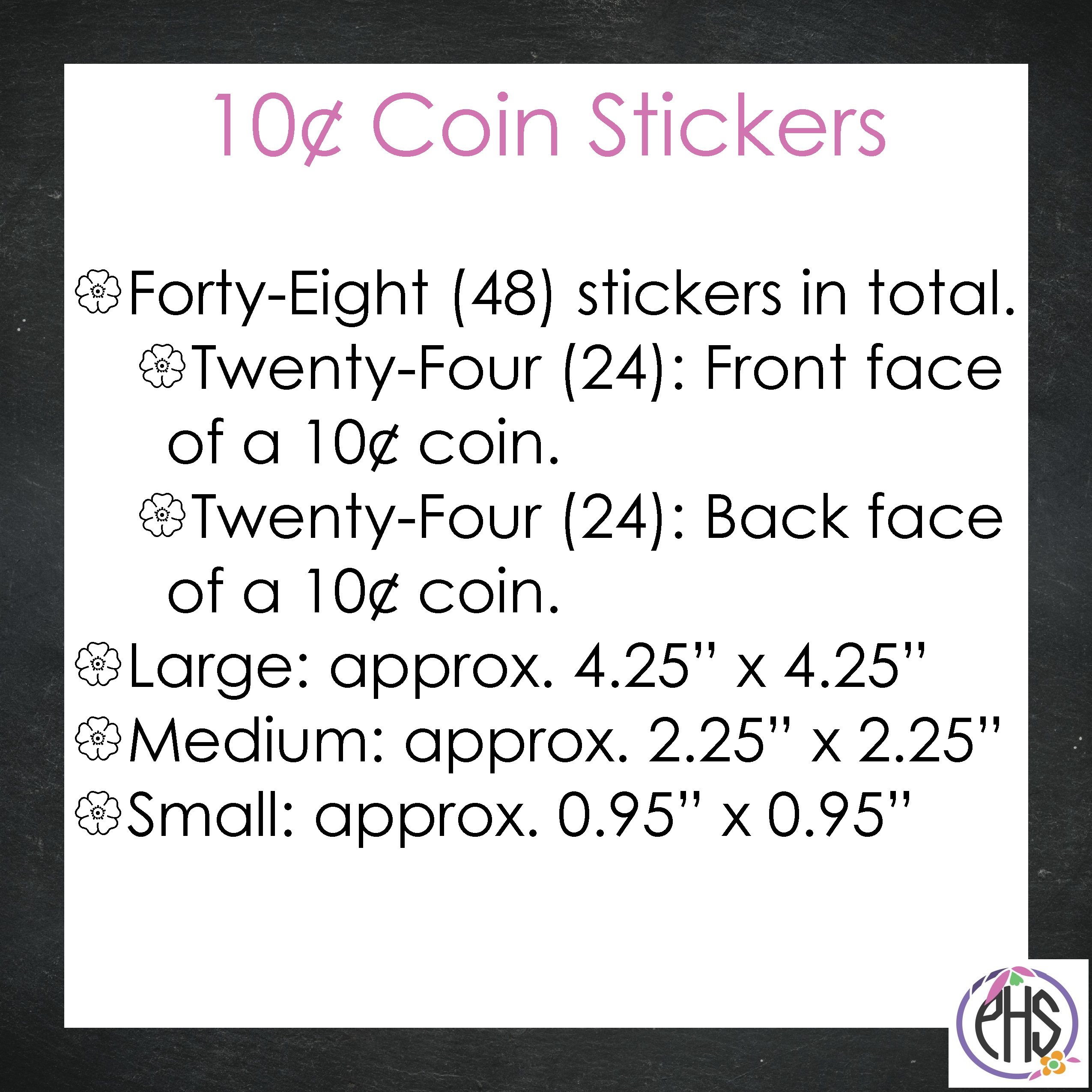 Ten-cents Coin Stickers 10¢