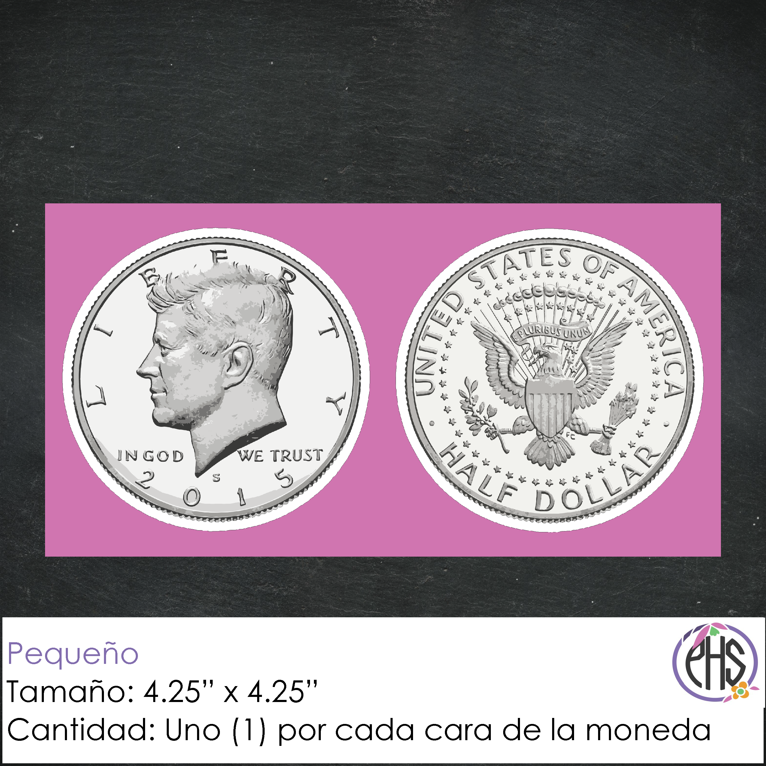 Stickers Monedas de cincuenta centavos 50¢