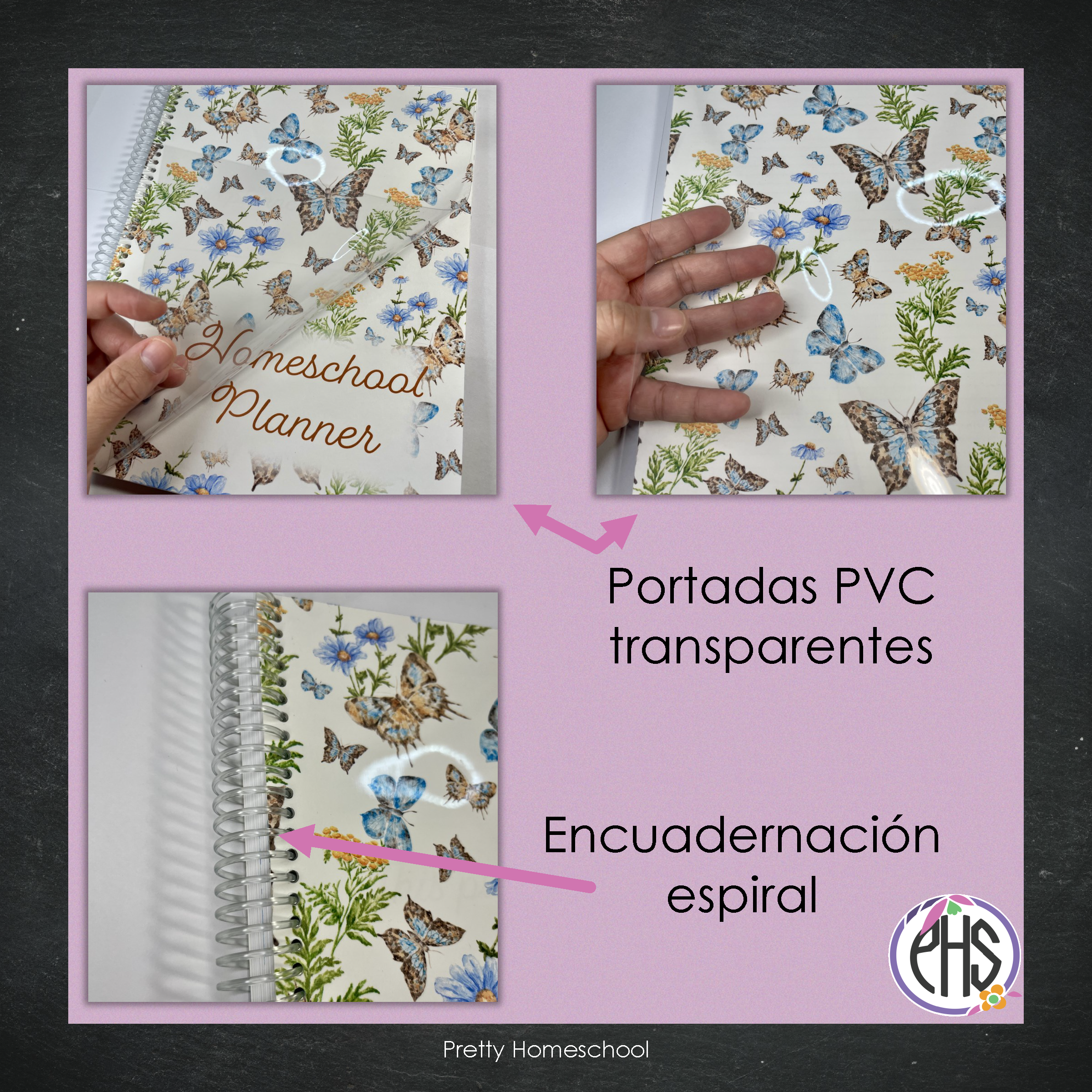 Libreta de planes homeschool / Planificación diaria o semanal / Impresa o encuadernada  / Pretty Flowers