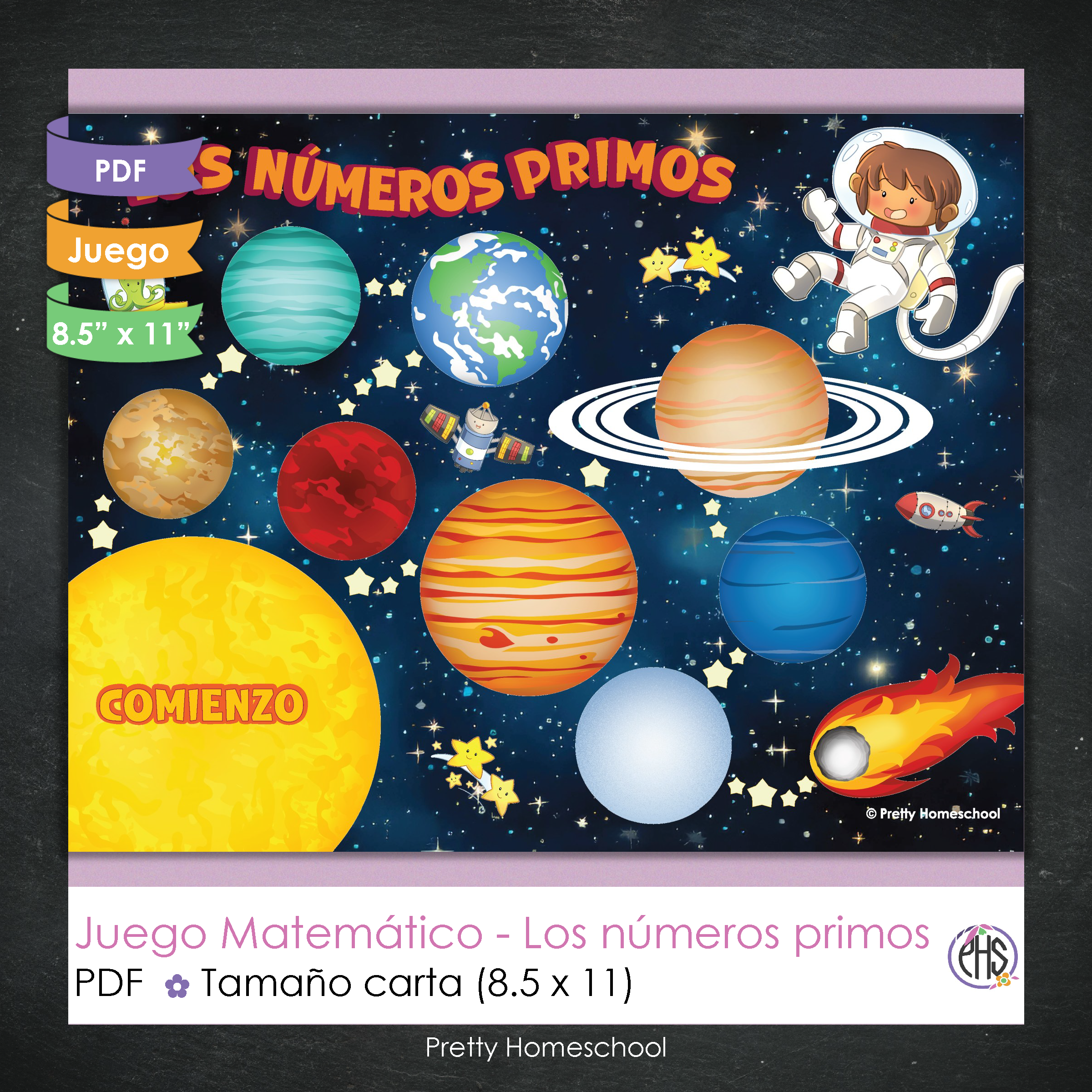 Juego de Matemáticas: Números Primos | PDF Imprimible | Divertido y Educativo