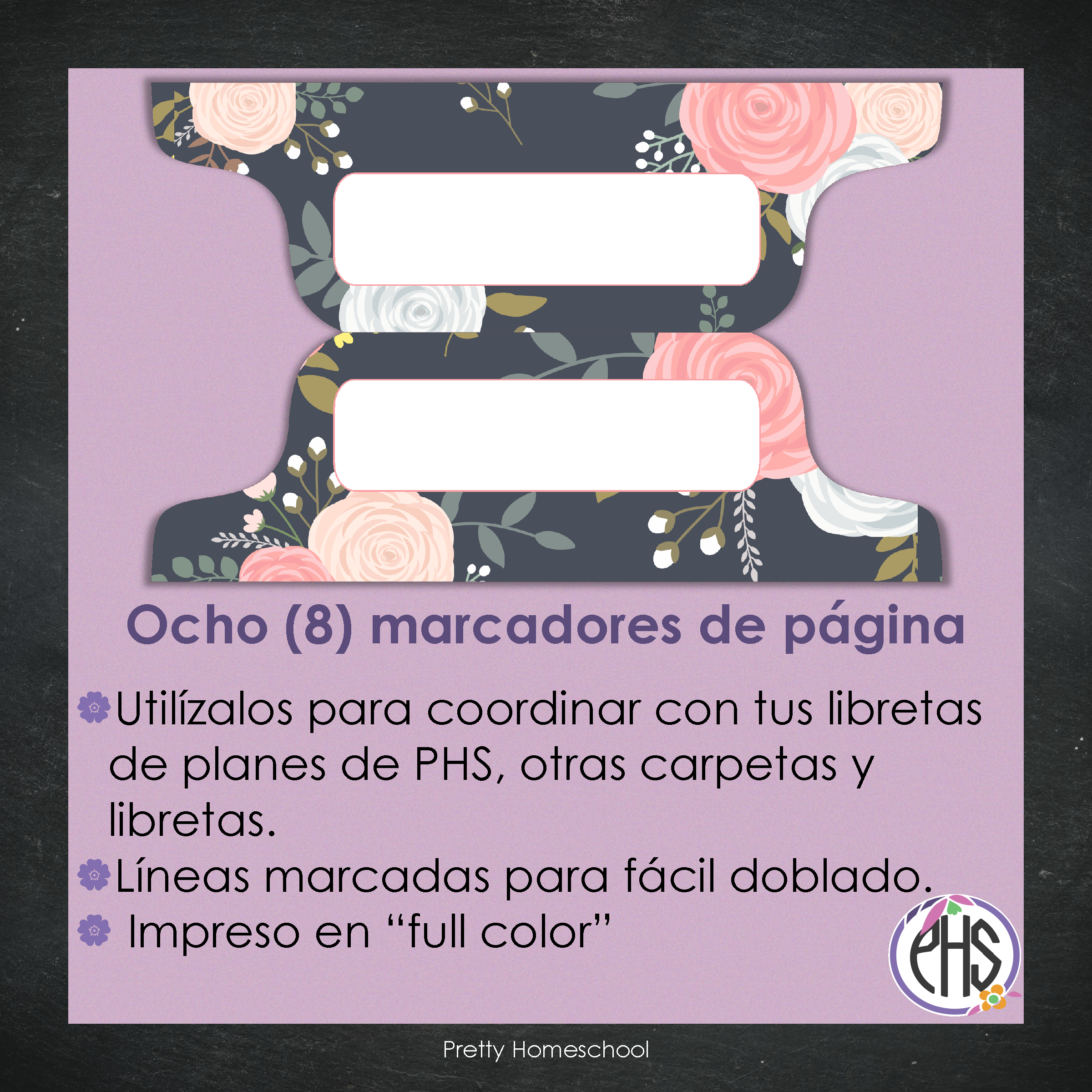 Marcadores de página: Libreta de planes: Blush Pink