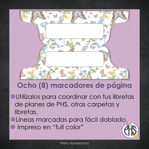 Marcadores de página: Libreta de planes: Mariposas