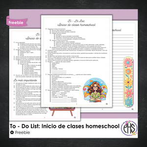 To - Do List - Inicio de clases Homeschool - Freebie