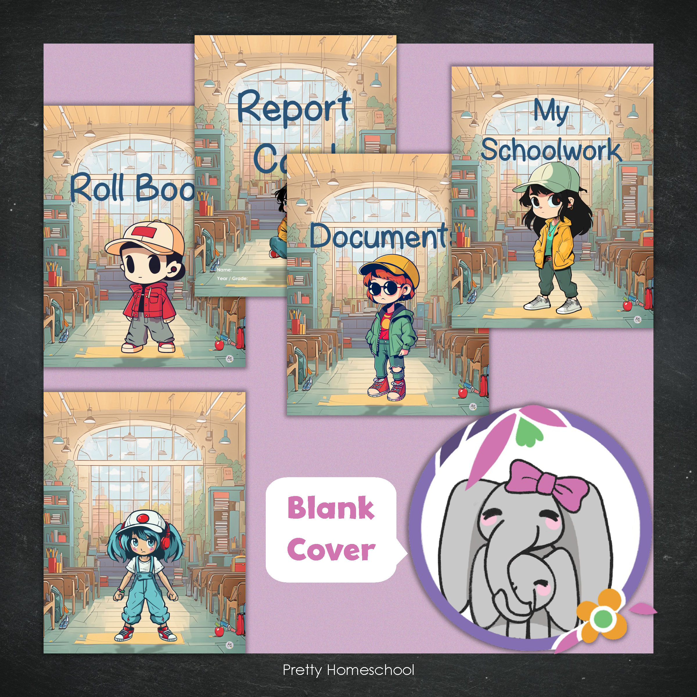 Printed Homeschool Portfolio 2025–2026 | Record Keeping & End-of-Year Binder for Homeschool Organization