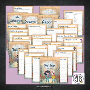 Printable Homeschool Portfolio 2025–2026 | End-of-Year Homeschool Binder | Homeschool Record Keeping