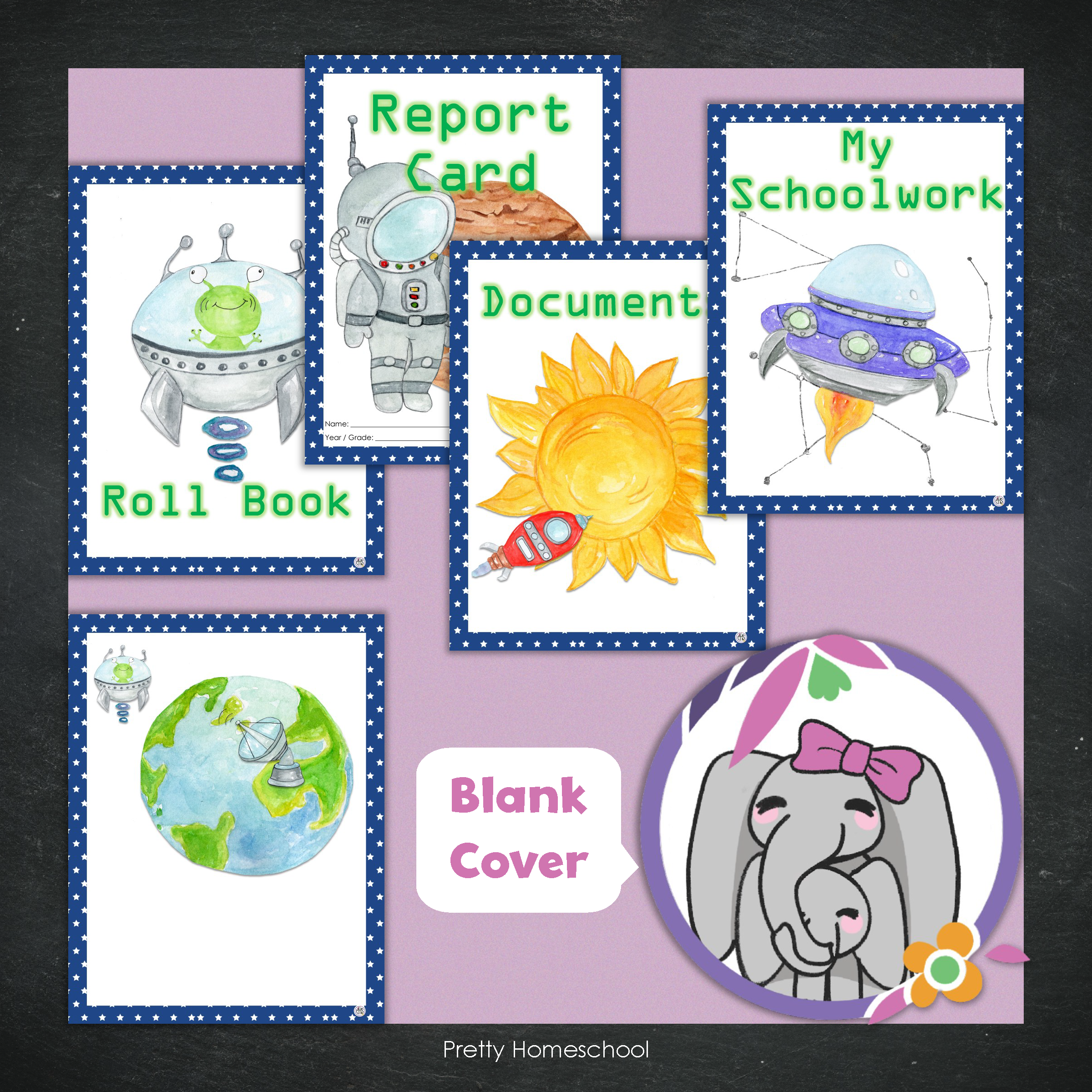 Printed Homeschool Portfolio 2025–2026 | Record Keeping & End-of-Year Binder for Homeschool Organization