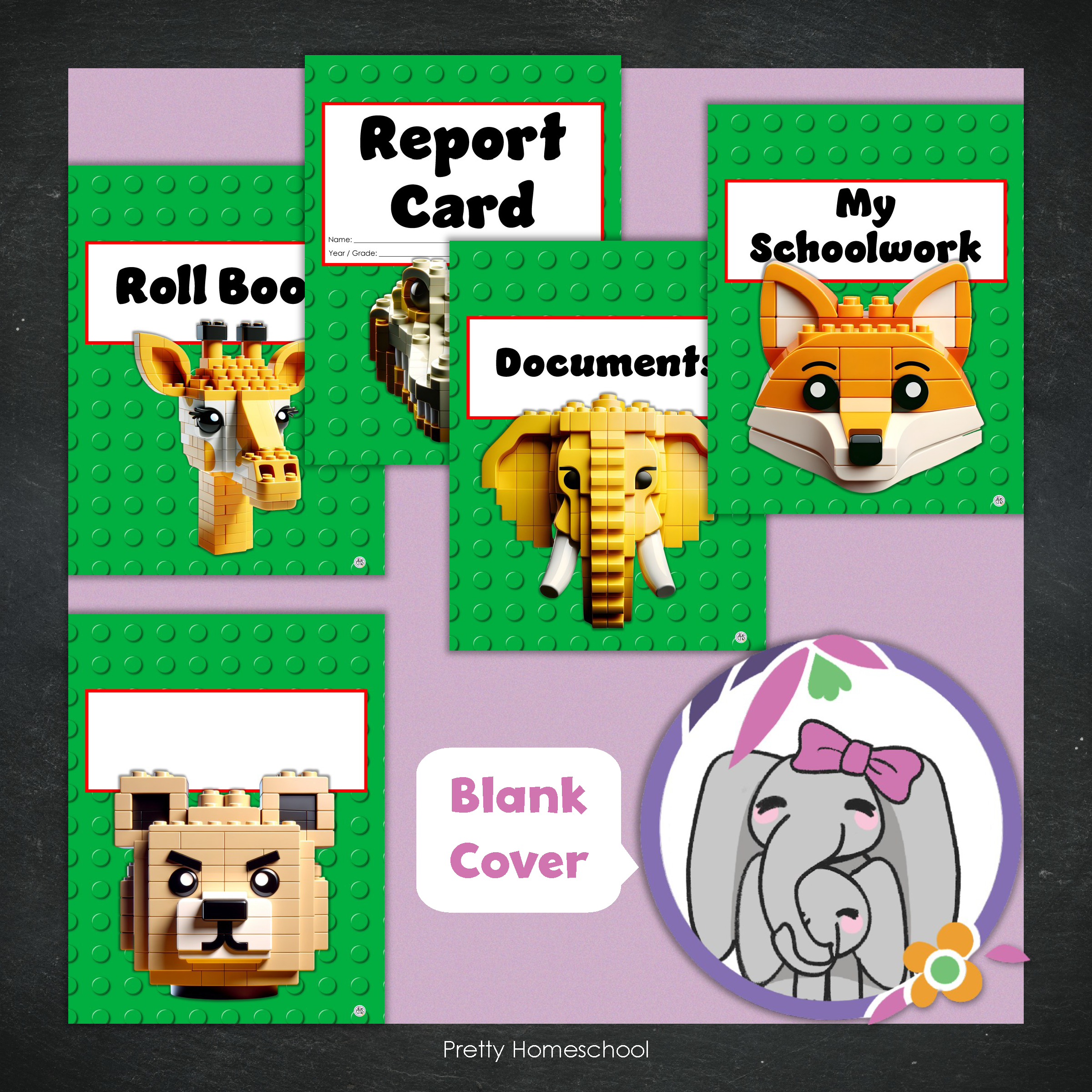 Printed Homeschool Portfolio 2025–2026 | Record Keeping & End-of-Year Binder for Homeschool Organization