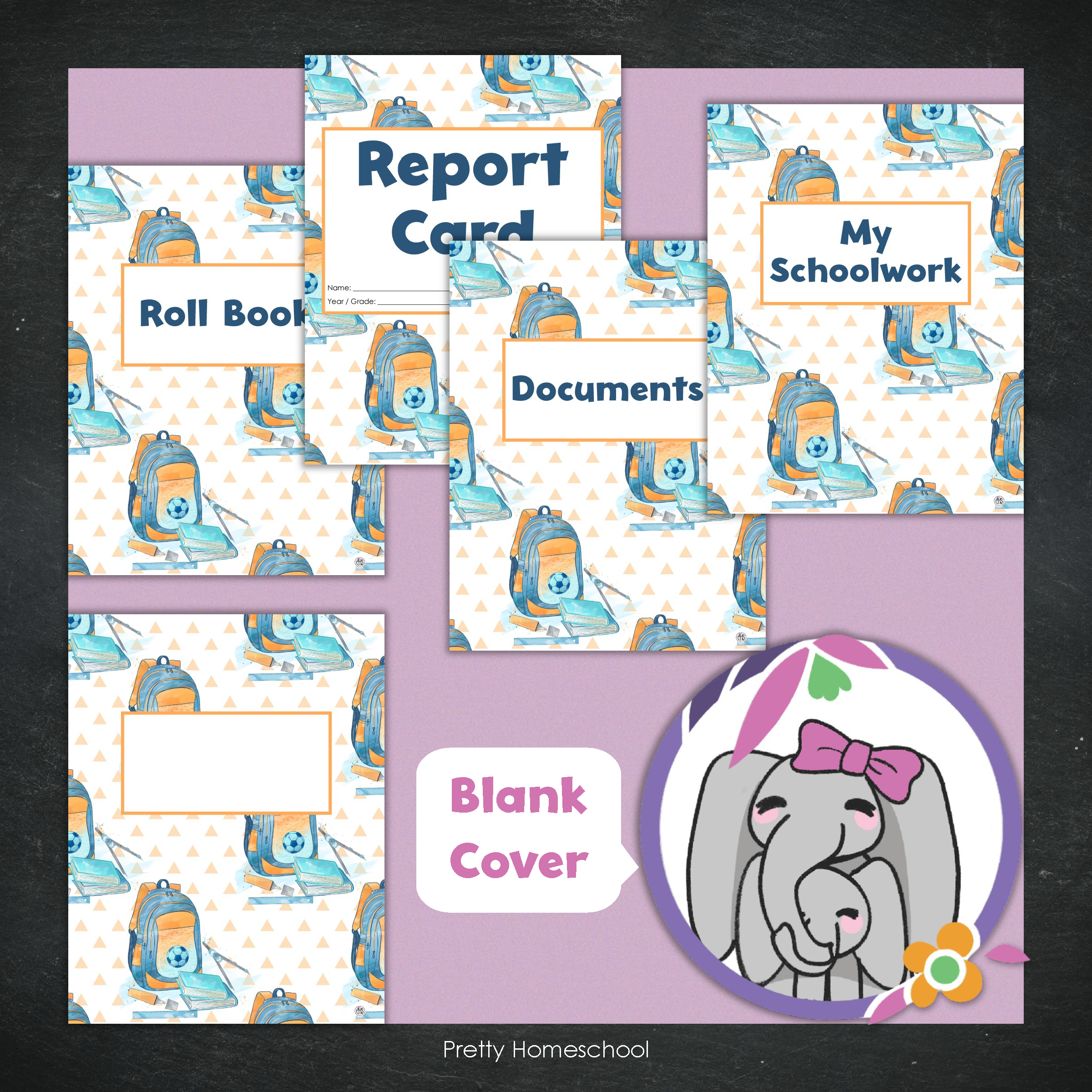 Printed Homeschool Portfolio 2025–2026 | Record Keeping & End-of-Year Binder for Homeschool Organization