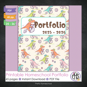 Printable Homeschool Portfolio 2025–2026 | End-of-Year Homeschool Binder | Homeschool Record Keeping