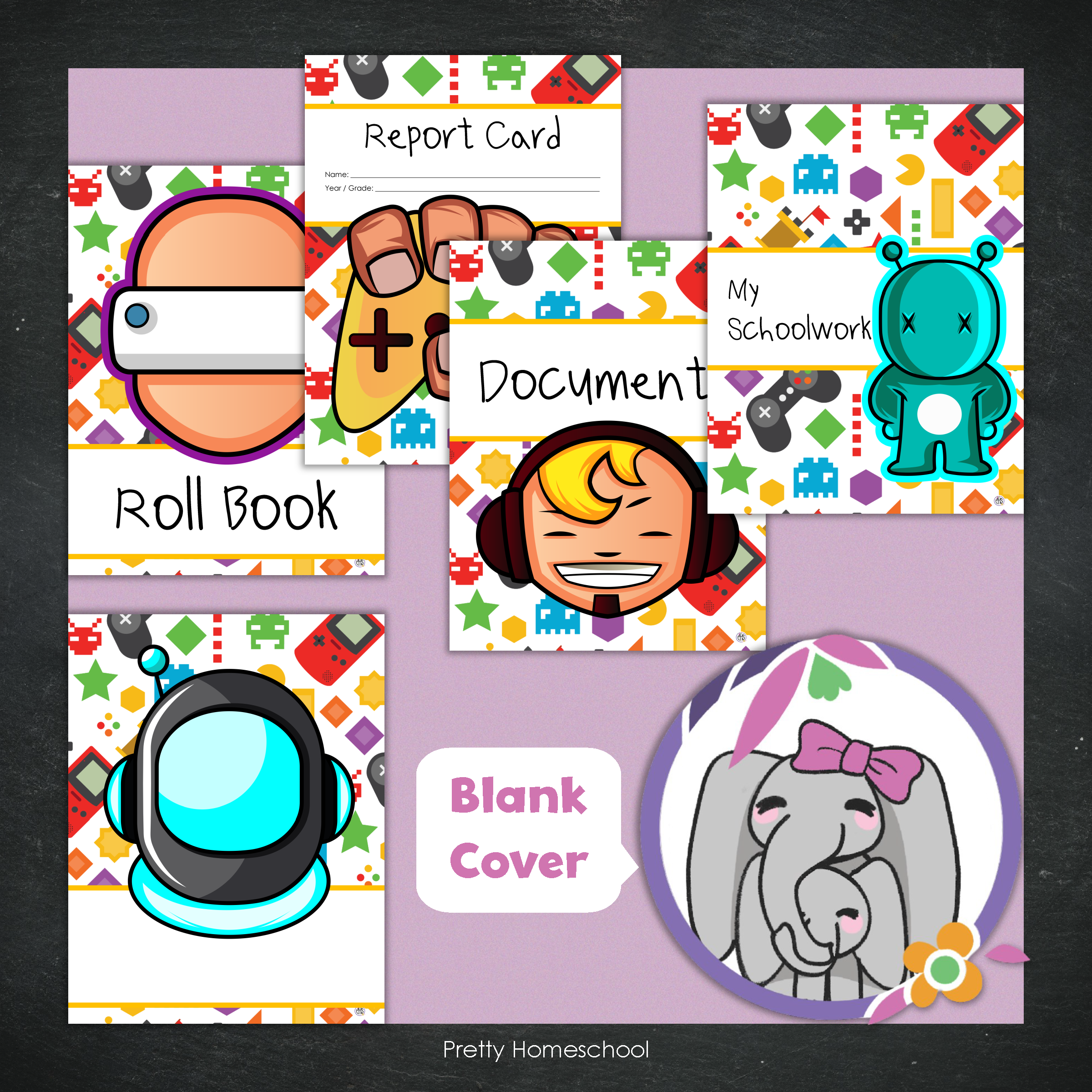 Printed Homeschool Portfolio 2025–2026 | Record Keeping & End-of-Year Binder for Homeschool Organization