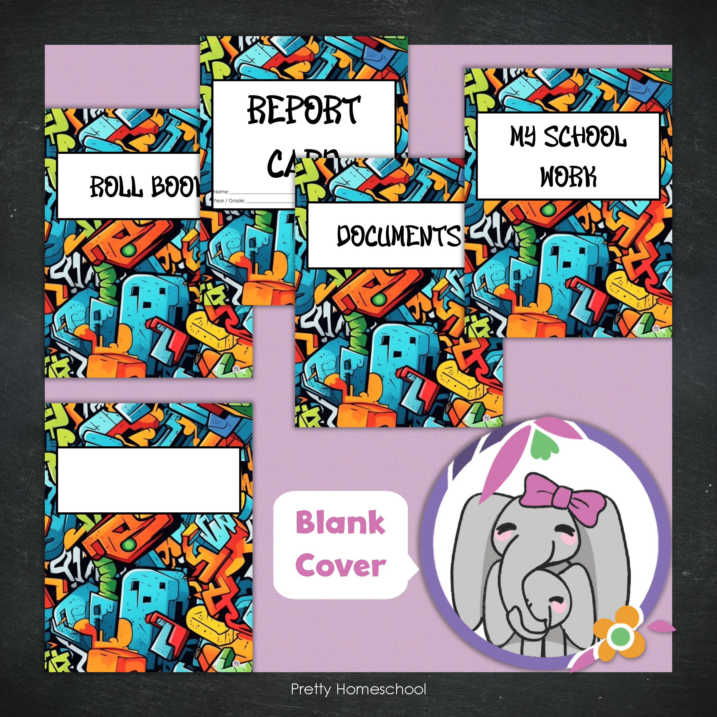 Printed Homeschool Portfolio 2025–2026 | Record Keeping & End-of-Year Binder for Homeschool Organization