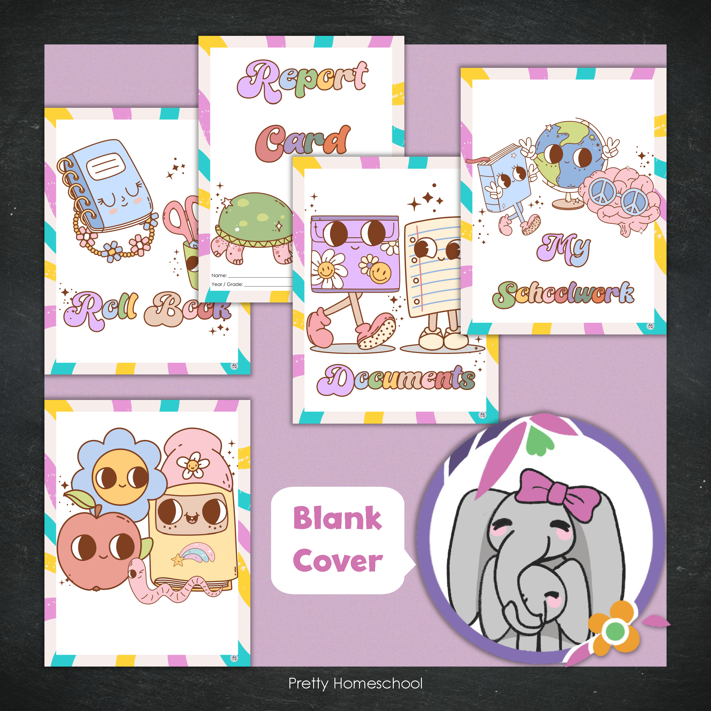 Printed Homeschool Portfolio 2025–2026 | Record Keeping & End-of-Year Binder for Homeschool Organization