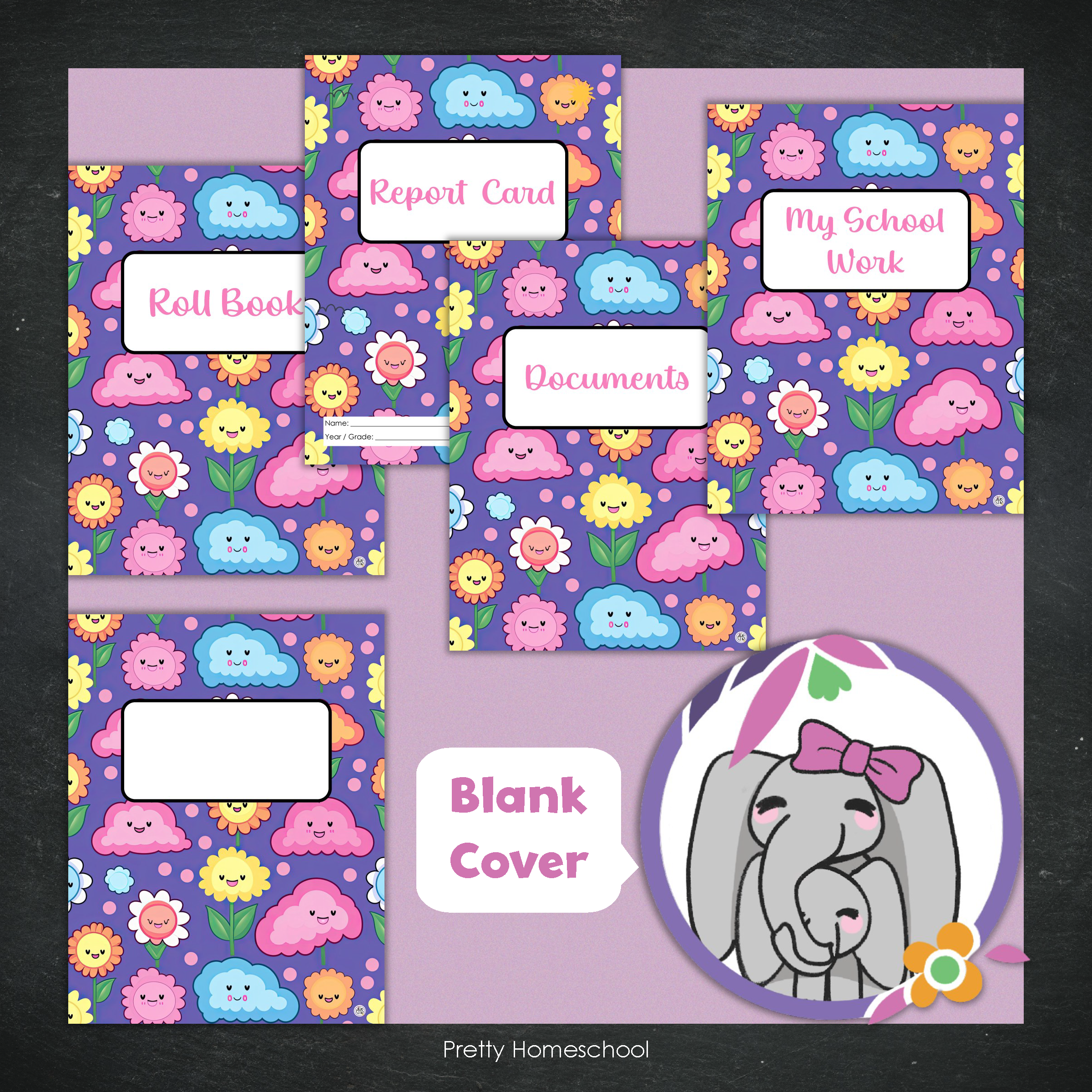 Printed Homeschool Portfolio 2025–2026 | Record Keeping & End-of-Year Binder for Homeschool Organization