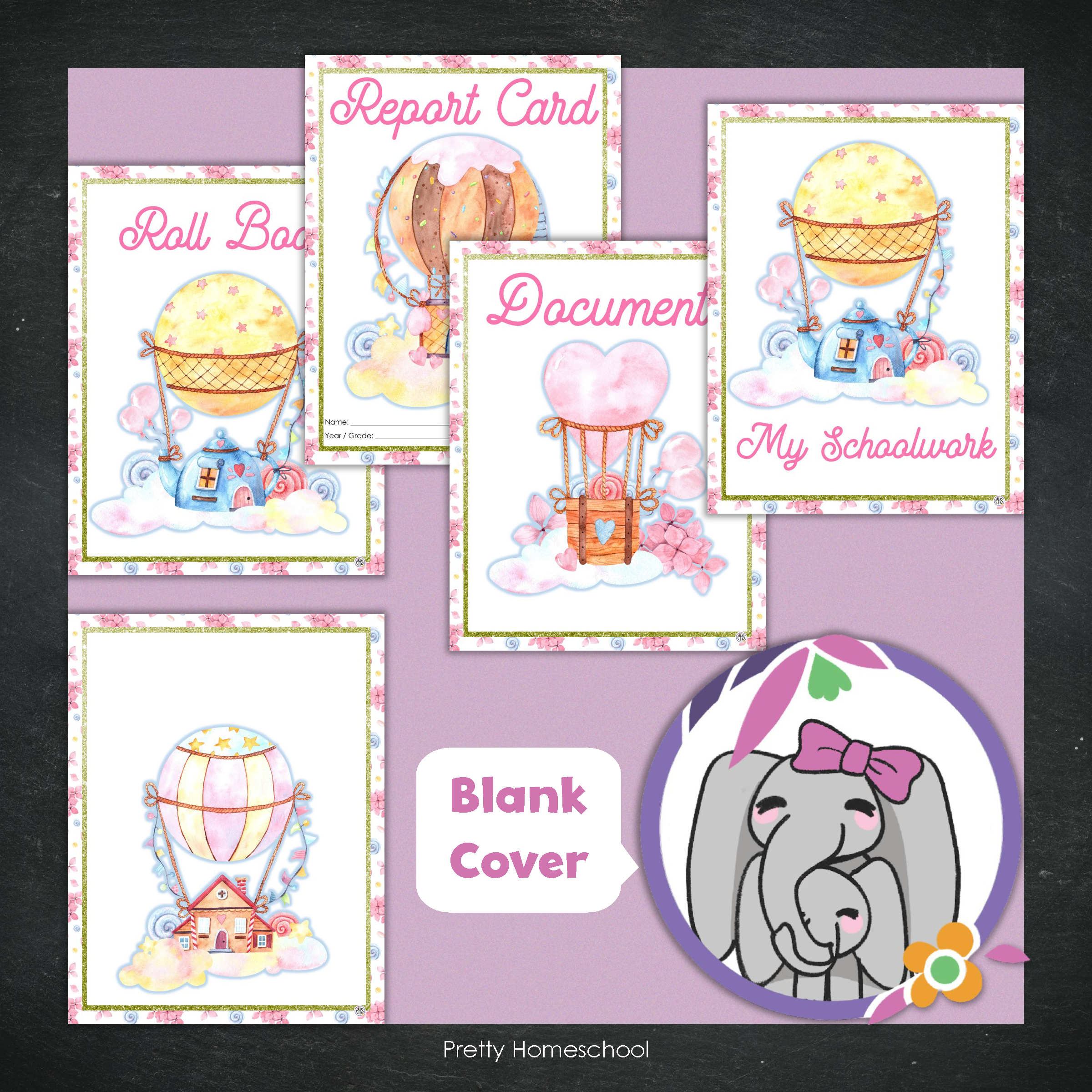 Printed Homeschool Portfolio 2025–2026 | Record Keeping & End-of-Year Binder for Homeschool Organization