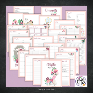 Printable Homeschool Portfolio 2025–2026 | End-of-Year Homeschool Binder | Homeschool Record Keeping
