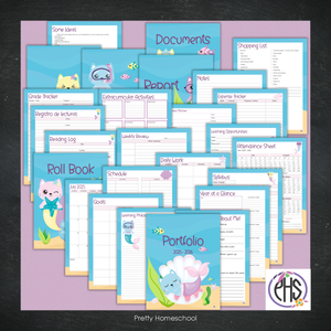Printed Homeschool Portfolio 2025–2026 | Record Keeping & End-of-Year Binder for Homeschool Organization
