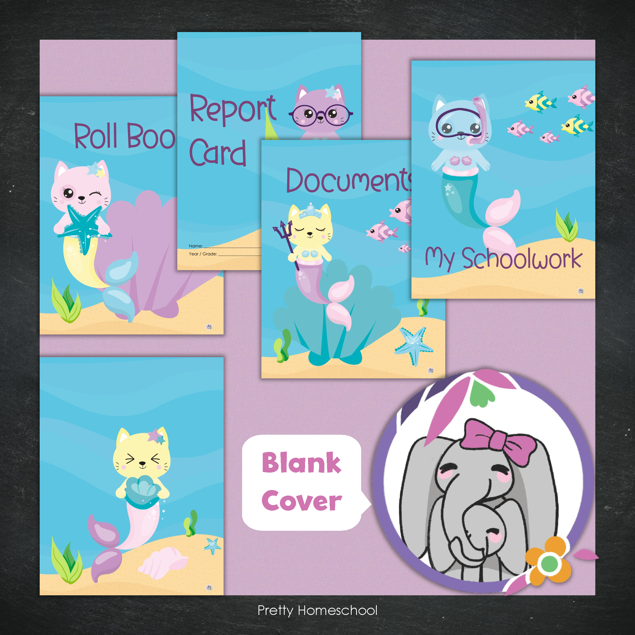 Printed Homeschool Portfolio 2025–2026 | Record Keeping & End-of-Year Binder for Homeschool Organization