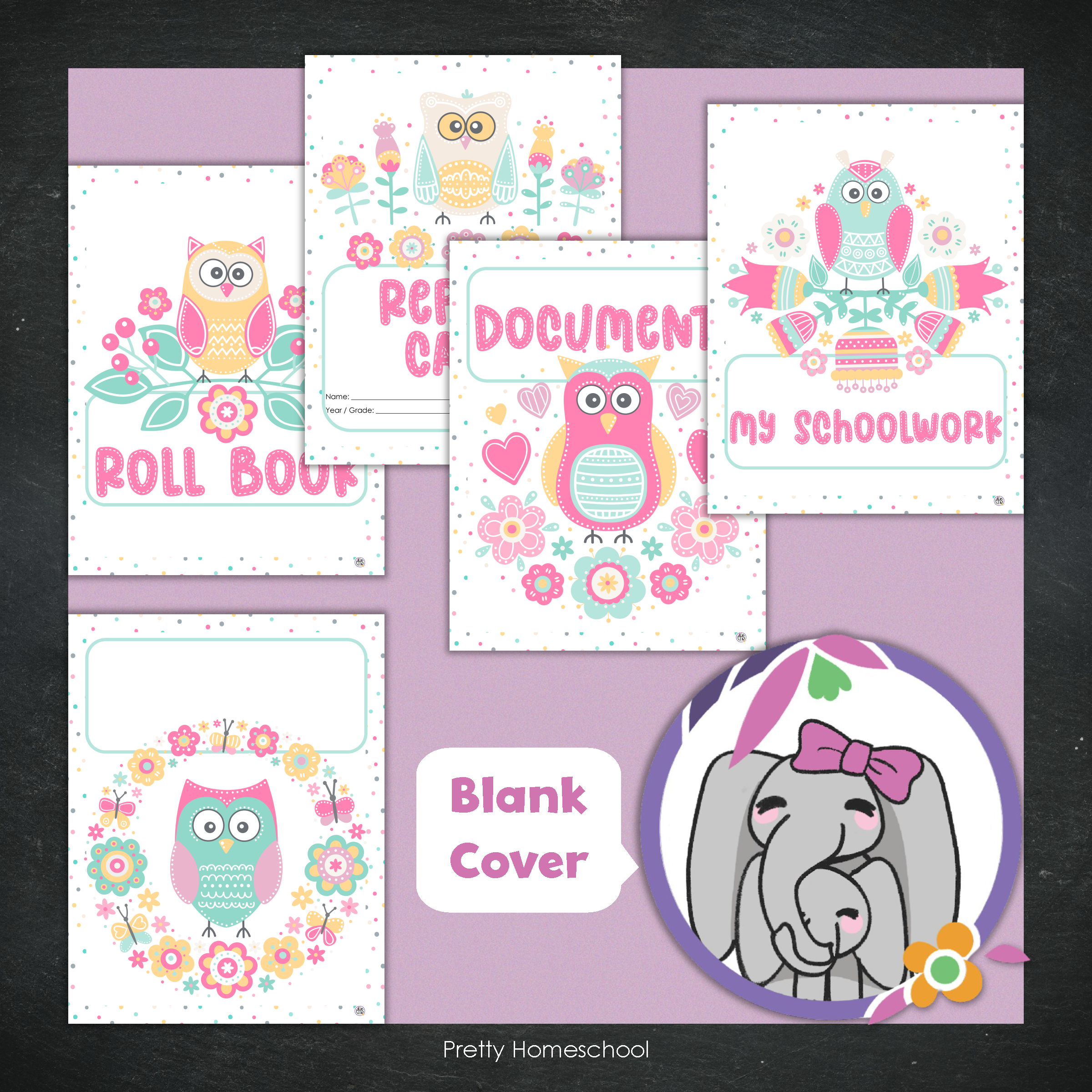 Printed Homeschool Portfolio 2025–2026 | Record Keeping & End-of-Year Binder for Homeschool Organization