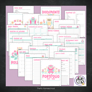 Printable Homeschool Portfolio 2025–2026 | End-of-Year Homeschool Binder | Homeschool Record Keeping