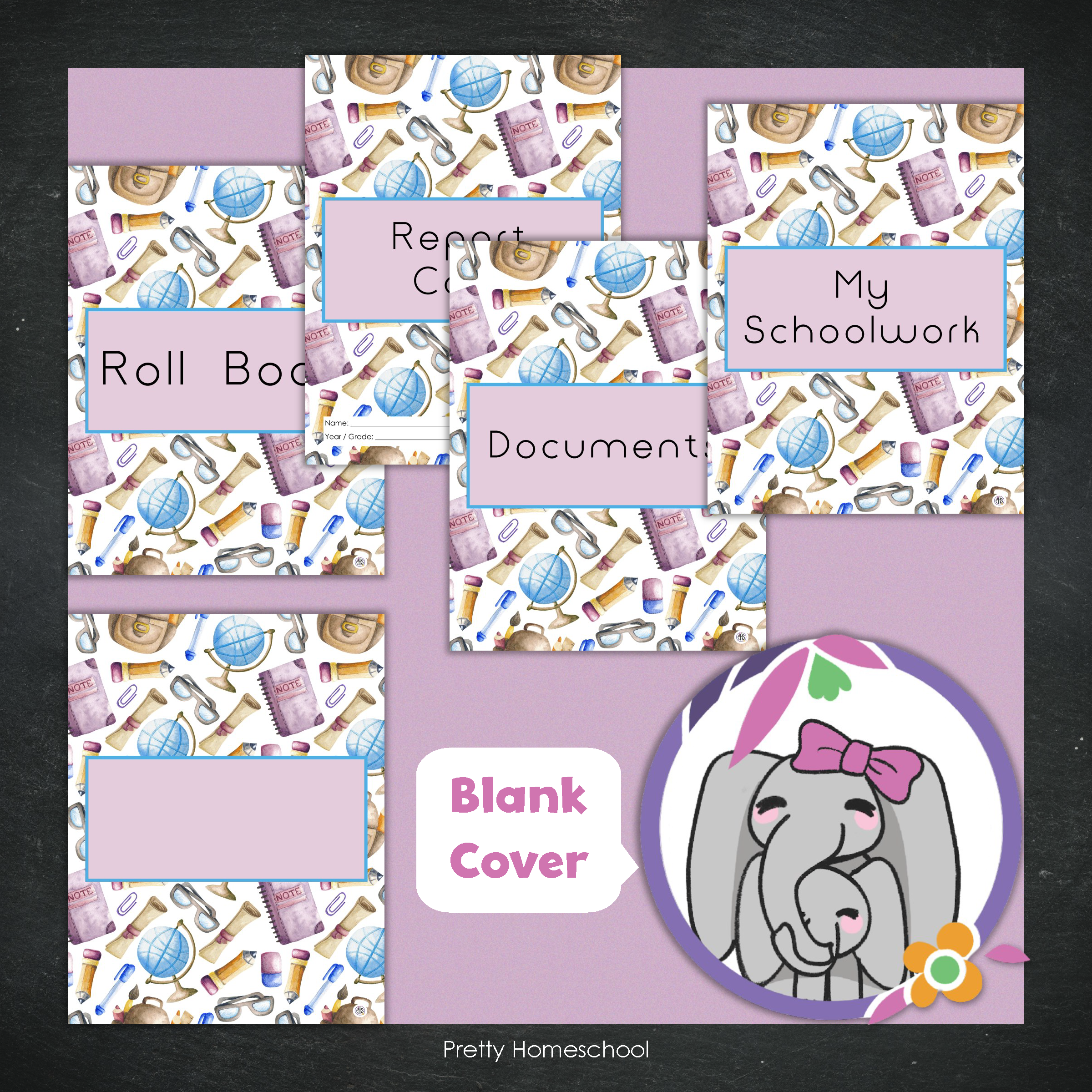Printed Homeschool Portfolio 2025–2026 | Record Keeping & End-of-Year Binder for Homeschool Organization