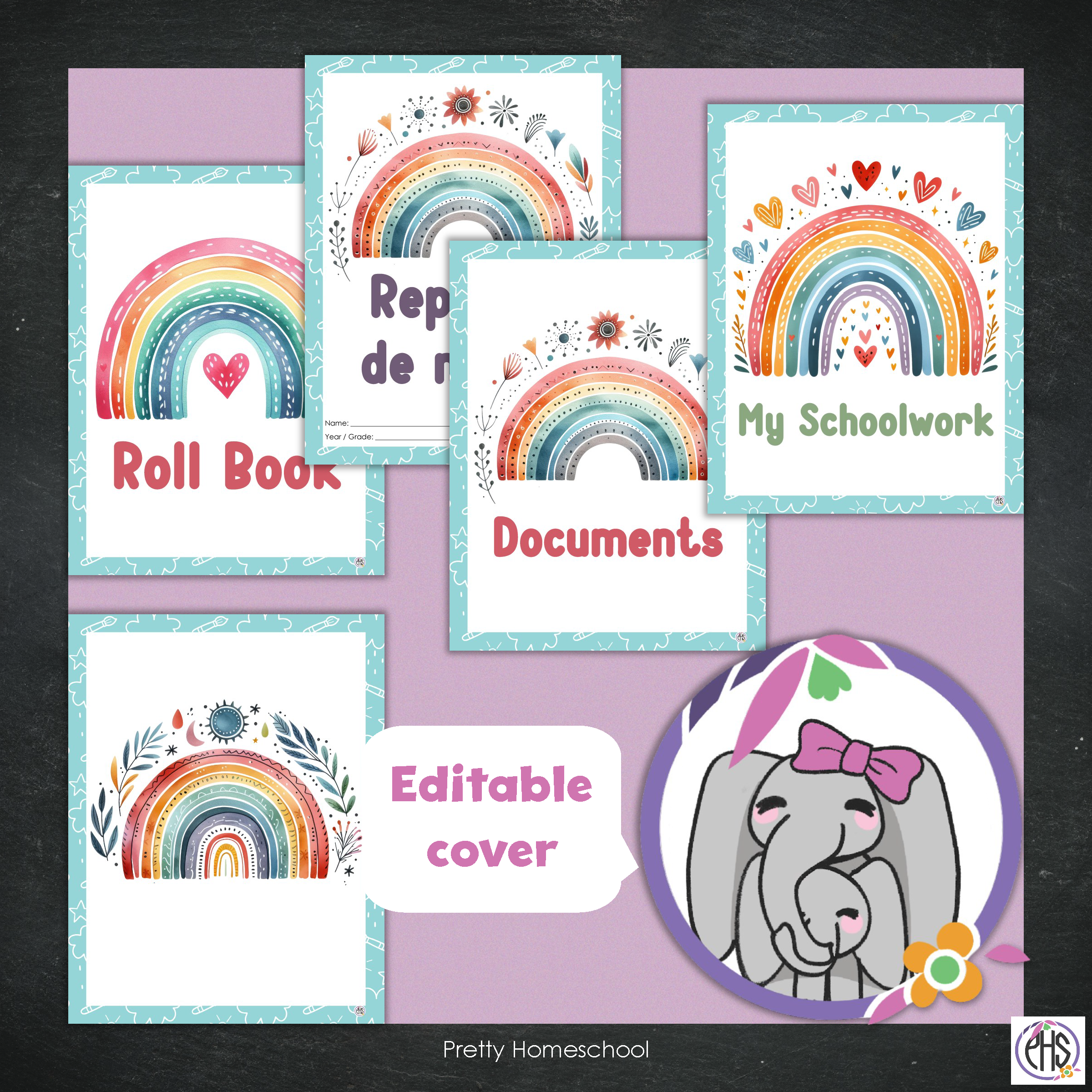 Printable Homeschool Portfolio 2025–2026 | End-of-Year Homeschool Binder | Homeschool Record Keeping