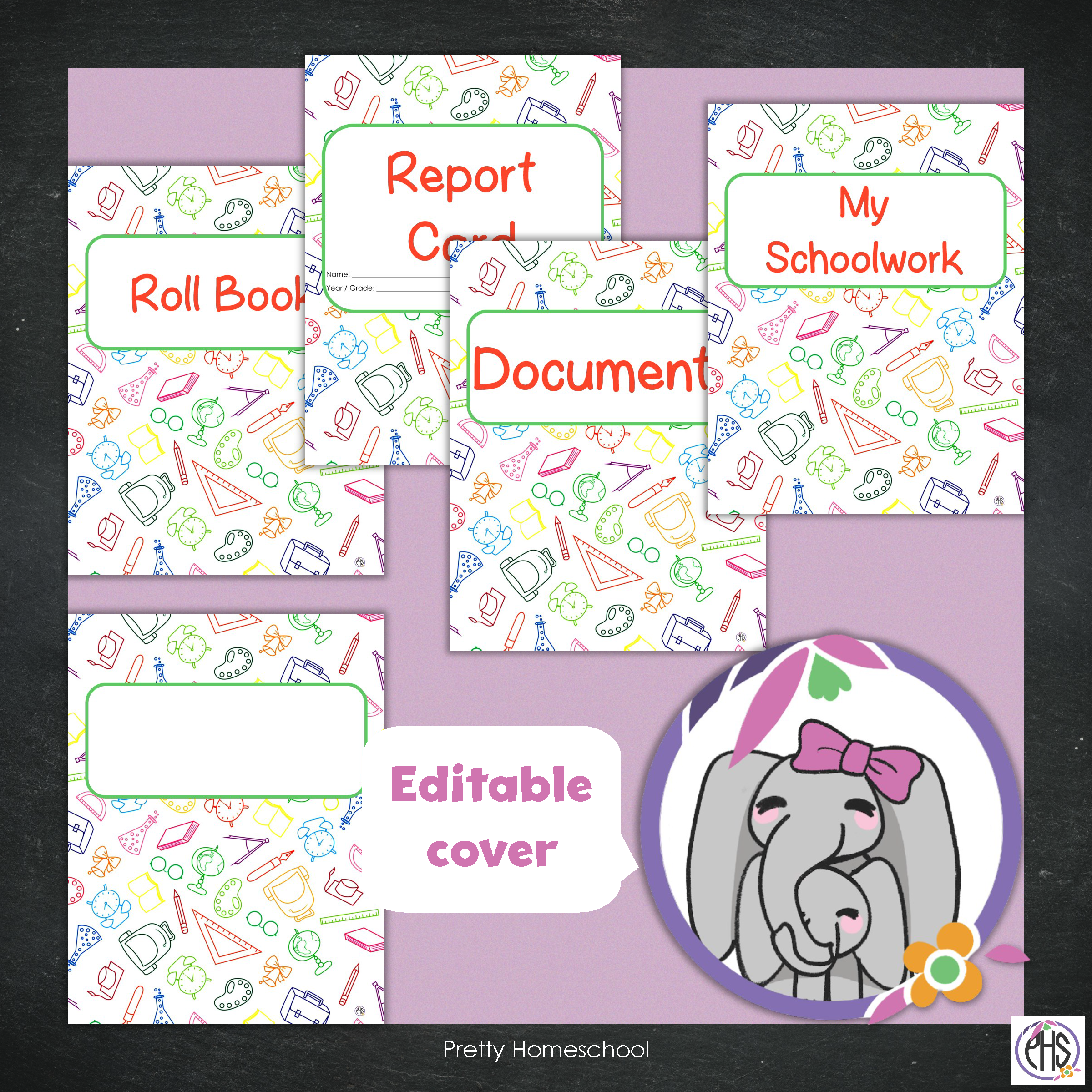 Printable Homeschool Portfolio 2025–2026 | End-of-Year Homeschool Binder | Homeschool Record Keeping