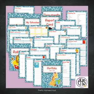 Printable Homeschool Portfolio 2025–2026 | End-of-Year Homeschool Binder | Homeschool Record Keeping