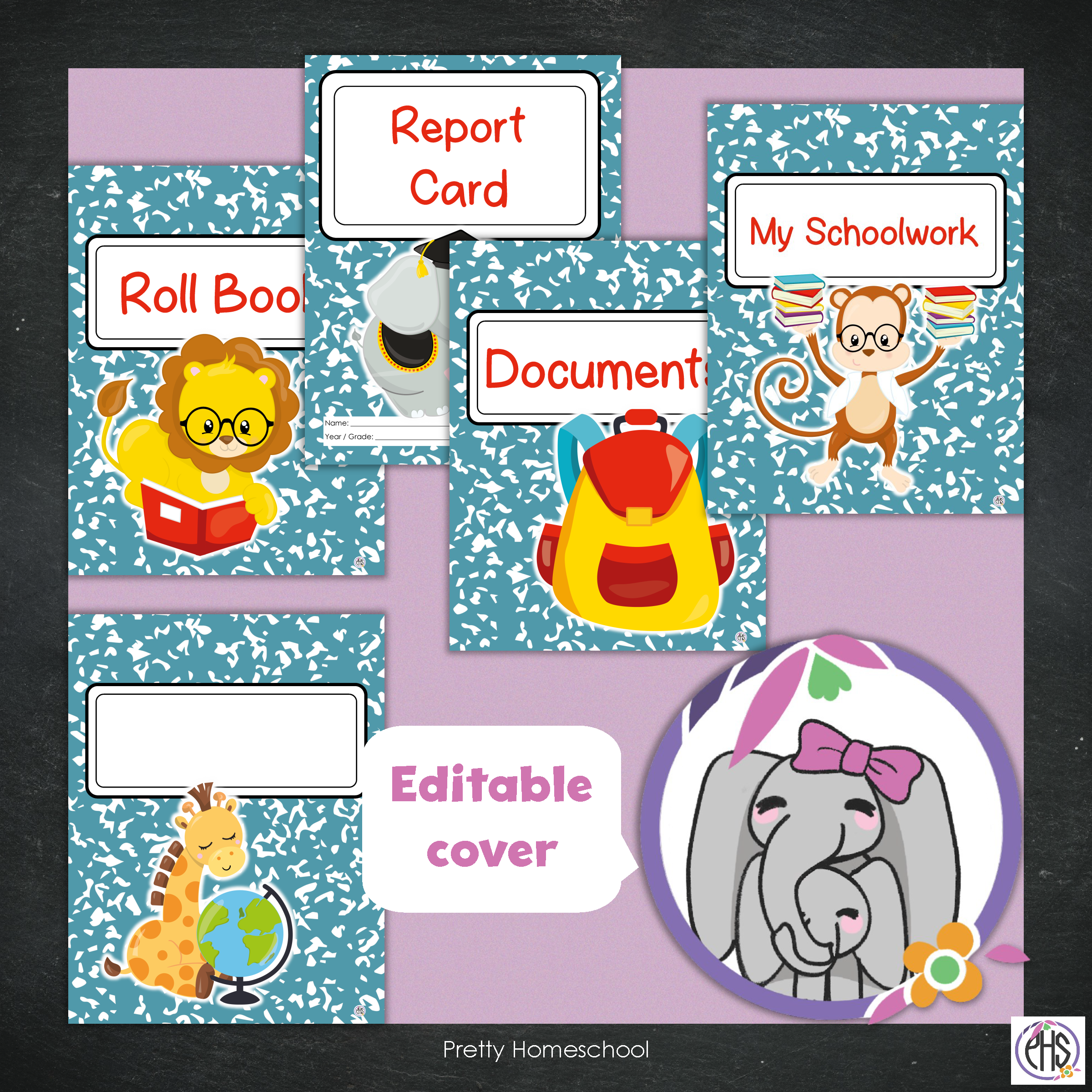 Printable Homeschool Portfolio 2025–2026 | End-of-Year Homeschool Binder | Homeschool Record Keeping