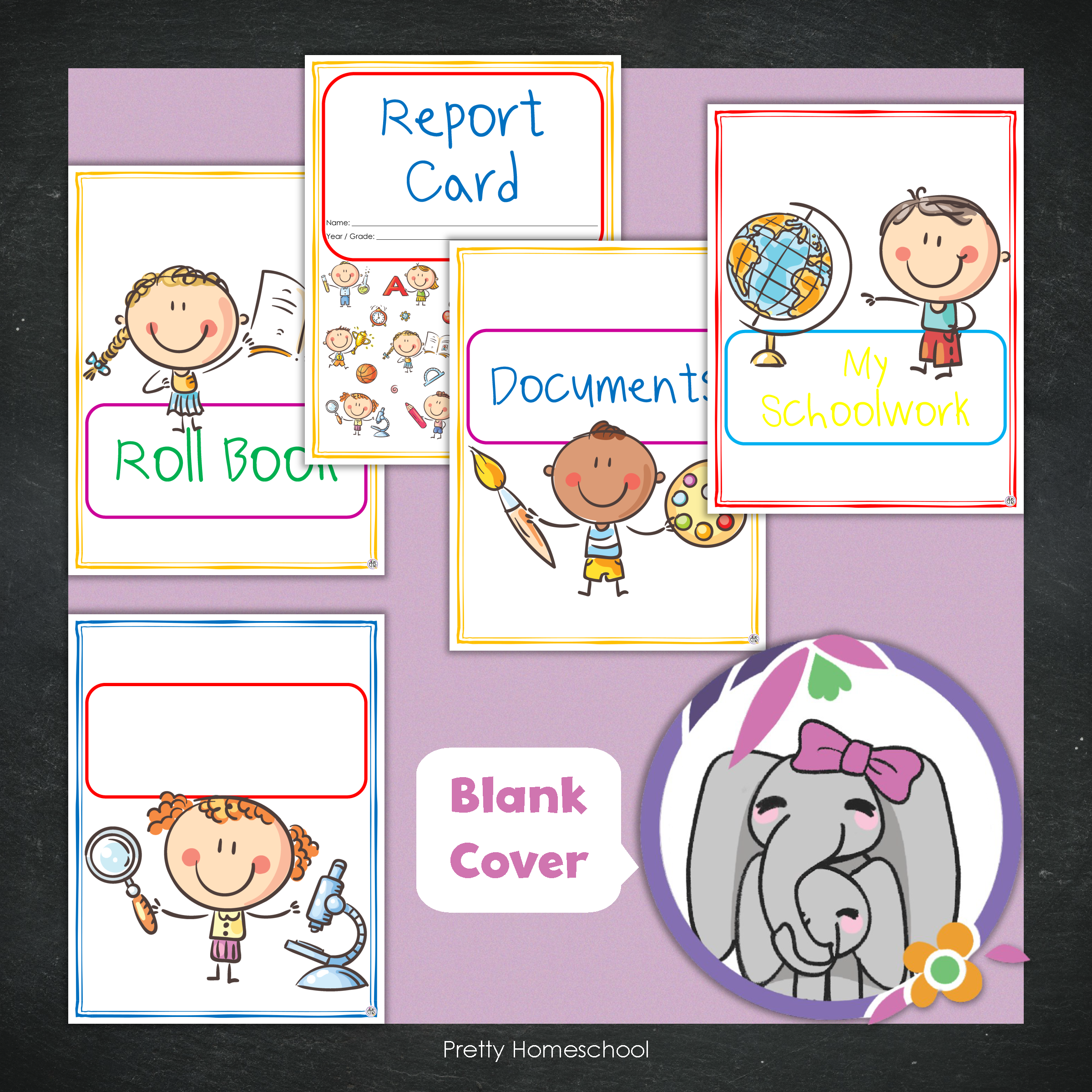 Printed Homeschool Portfolio 2025–2026 | Record Keeping & End-of-Year Binder for Homeschool Organization