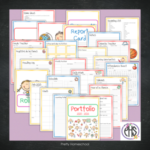 Printable Homeschool Portfolio 2025–2026 | End-of-Year Homeschool Binder | Homeschool Record Keeping