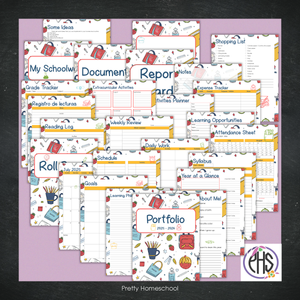Printable Homeschool Portfolio 2025–2026 | End-of-Year Homeschool Binder | Homeschool Record Keeping