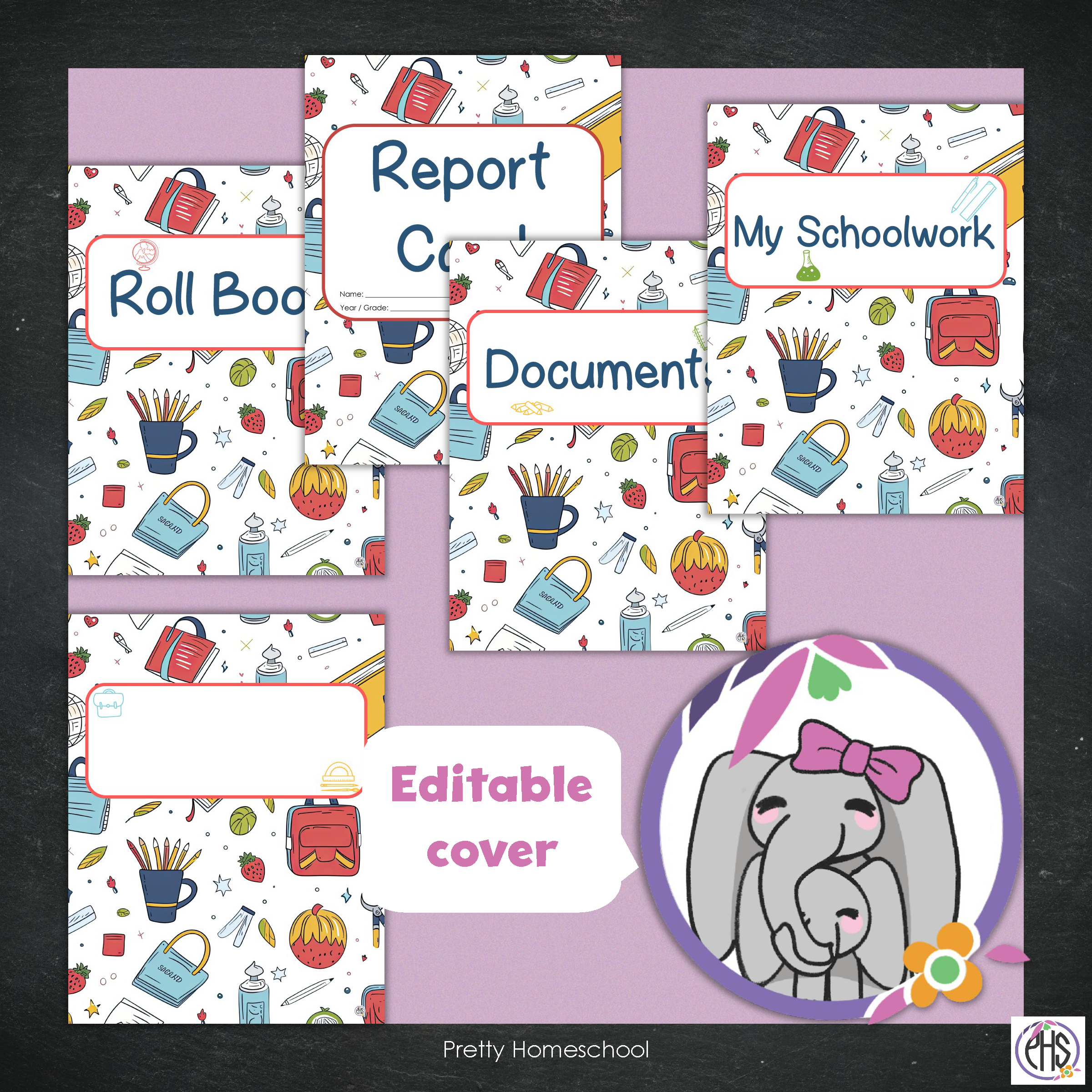 Printable Homeschool Portfolio 2025–2026 | End-of-Year Homeschool Binder | Homeschool Record Keeping