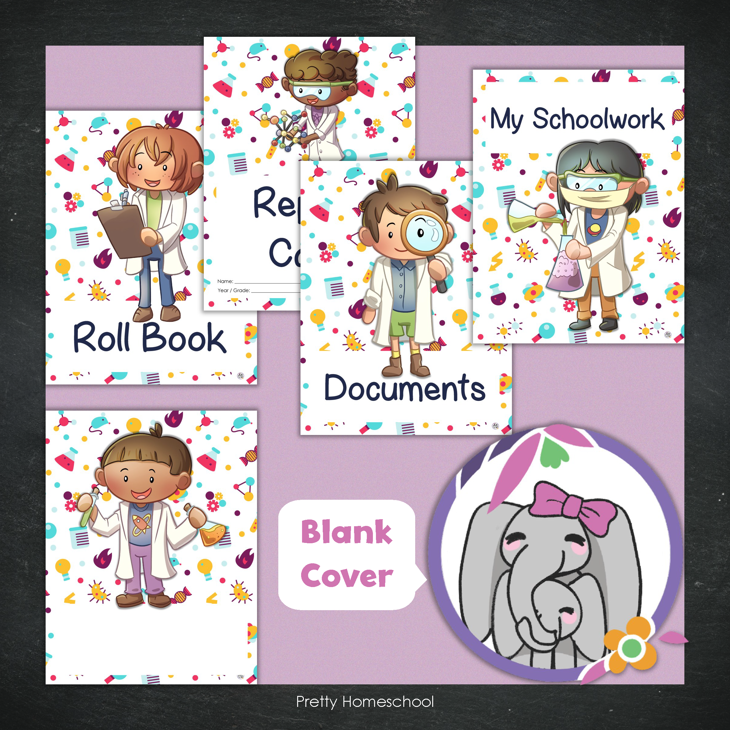 Printed Homeschool Portfolio 2025–2026 | Record Keeping & End-of-Year Binder for Homeschool Organization