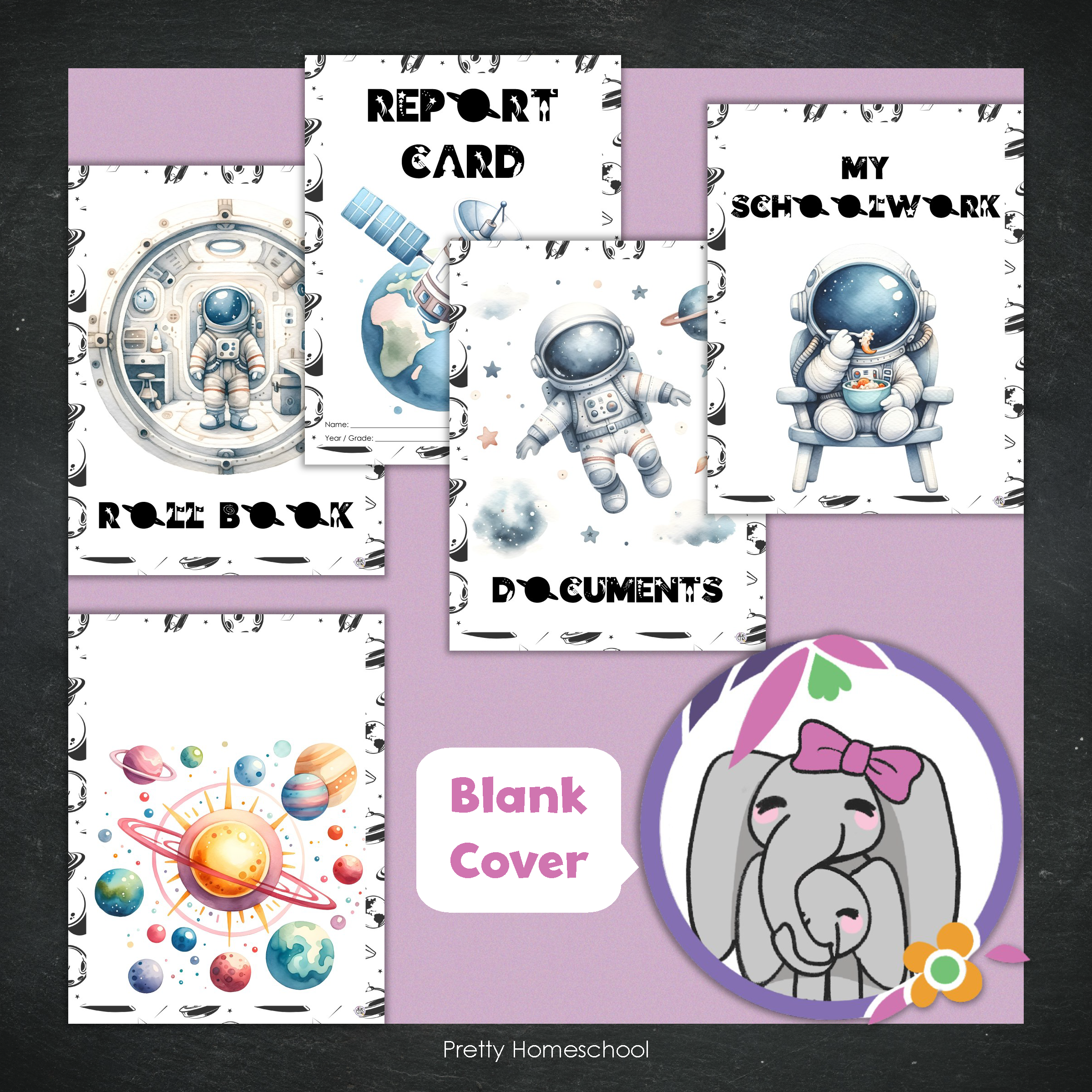 Printed Homeschool Portfolio 2025–2026 | Record Keeping & End-of-Year Binder for Homeschool Organization