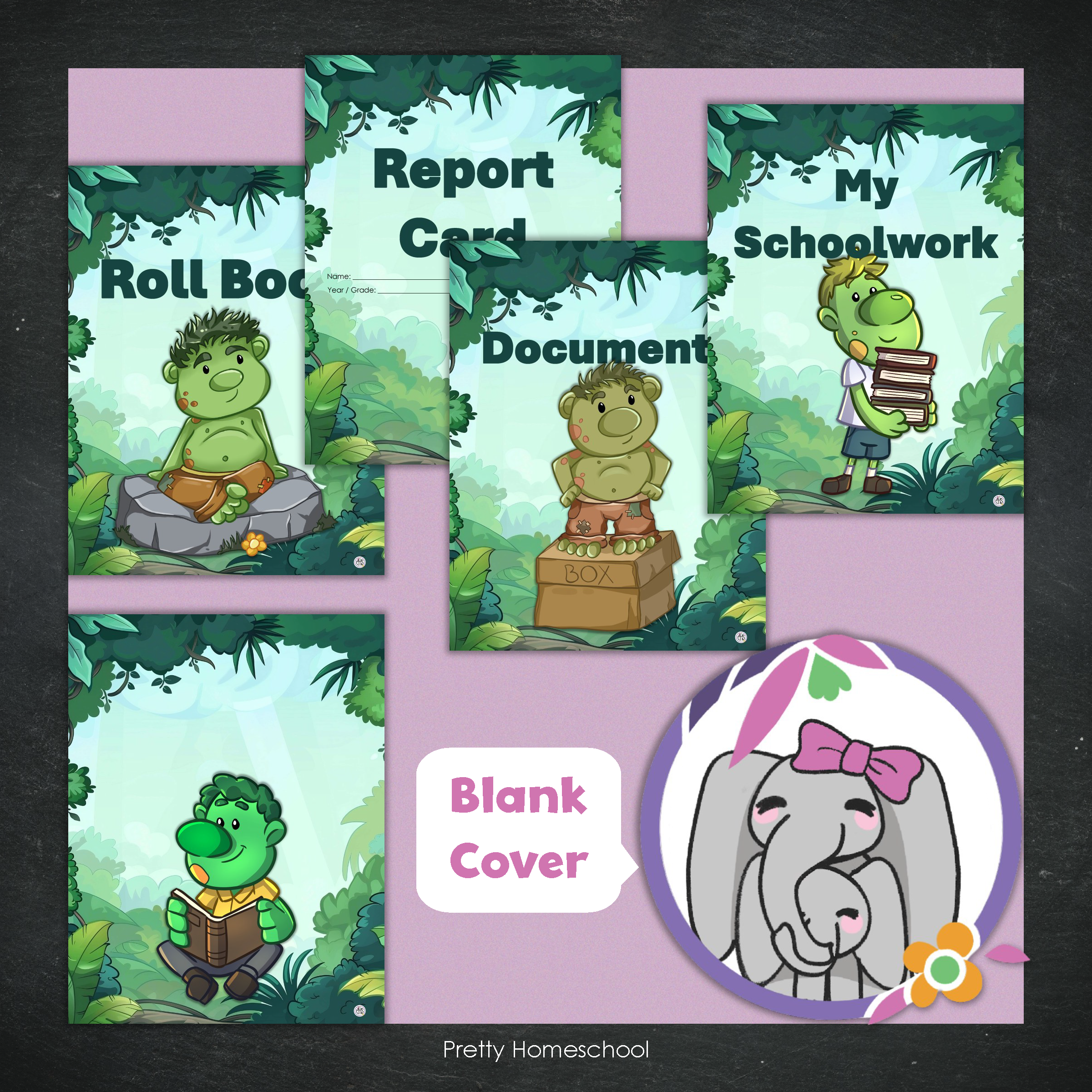 Printed Homeschool Portfolio 2025–2026 | Record Keeping & End-of-Year Binder for Homeschool Organization