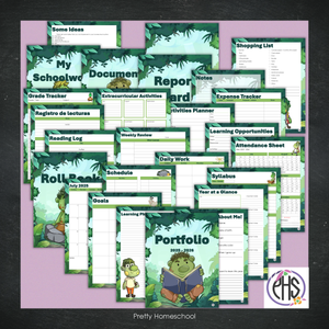 Printable Homeschool Portfolio 2025–2026 | End-of-Year Homeschool Binder | Homeschool Record Keeping