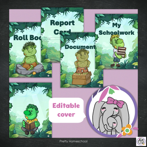 Printable Homeschool Portfolio 2025–2026 | End-of-Year Homeschool Binder | Homeschool Record Keeping