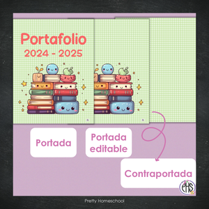 Portadas y espinas para carpetas: Portafolio Back to School