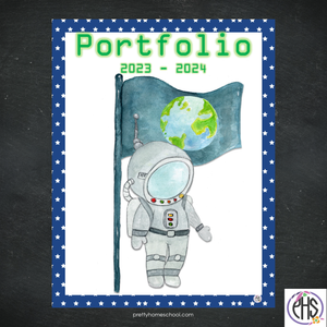 Homeschool Portfolio Astronaut 2023 - 2024