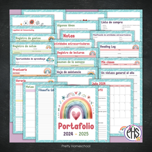 Portafolio homeschooler 2024 - 2025 Arcoiris - DIGITAL SOLAMENTE