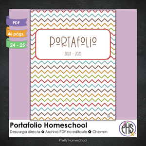 Portafolio homeschooler 2024 - 2025  Chevron - DIGITAL SOLAMENTE