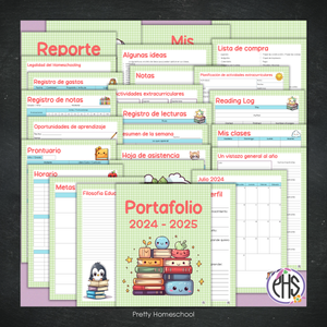 Portafolio homeschooler 2024 - 2025  Back to School - DIGITAL SOLAMTE