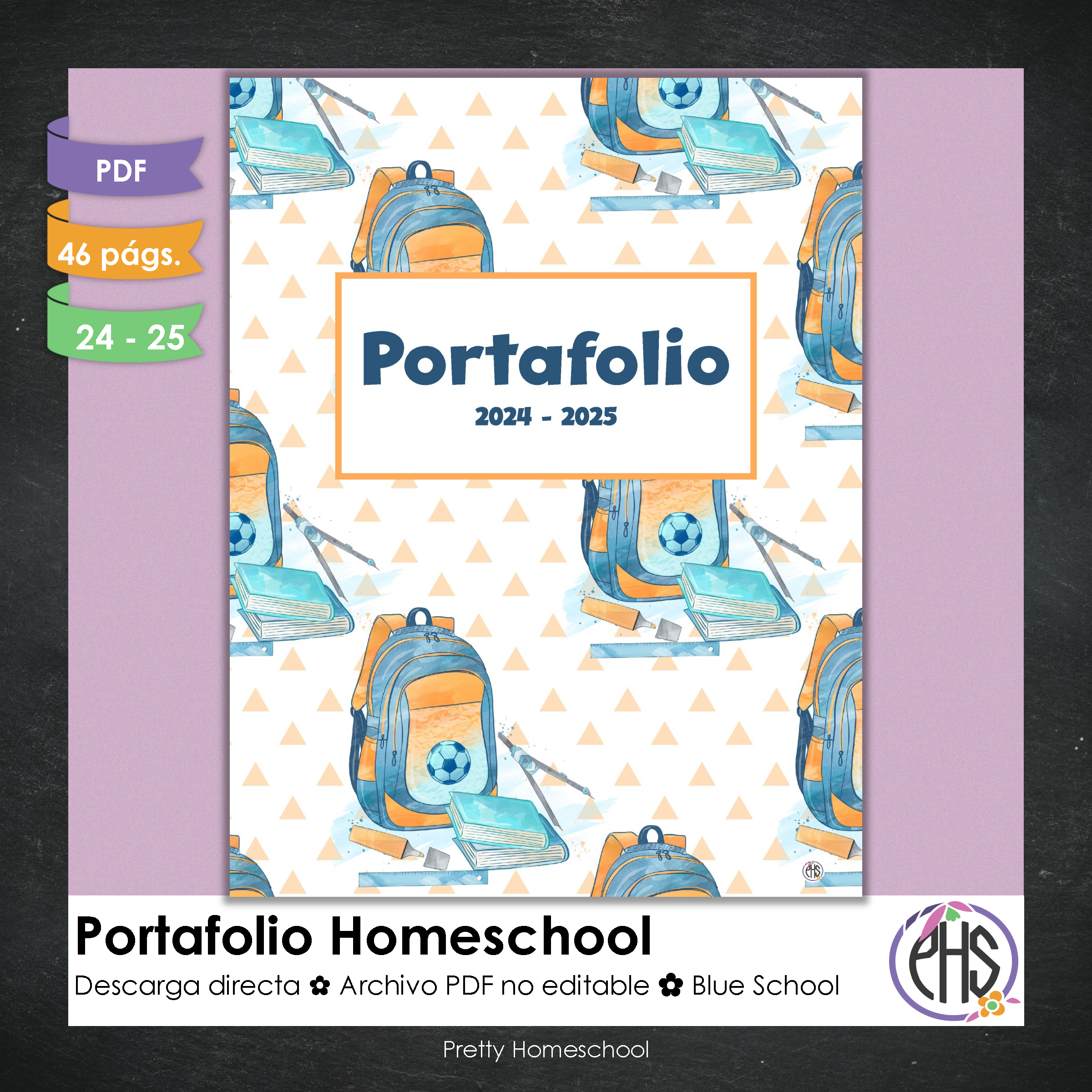 Portafolio homeschooler 2024 - 2025  Blue School - DIGITAL SOLAMENTE